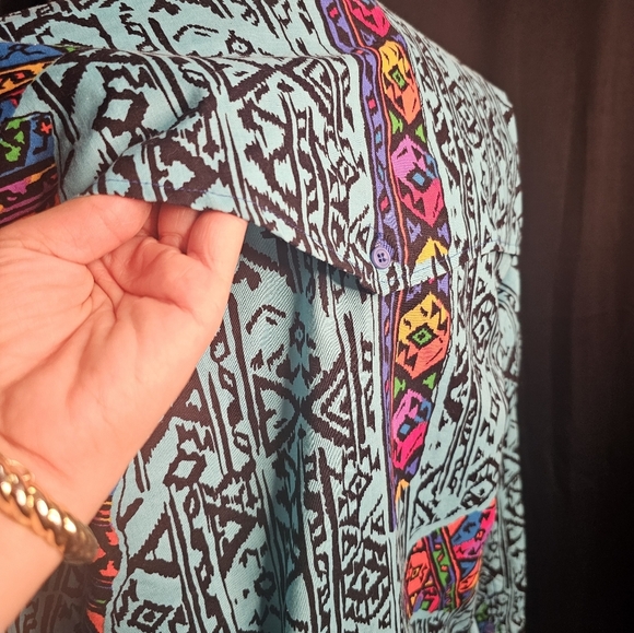 Western, vintage, retro, colorful, wrangler, cowboy, casual, festival, rodeos - Picture 5 of 8